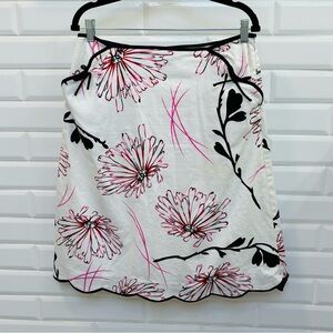 Grace Elements Size 12 Floral A-Line Skirt